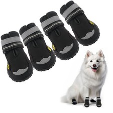 Dog Shoes for Dogs Paw Protectors Dog Boot for Outdoor with Anti-Slip Sole, D...