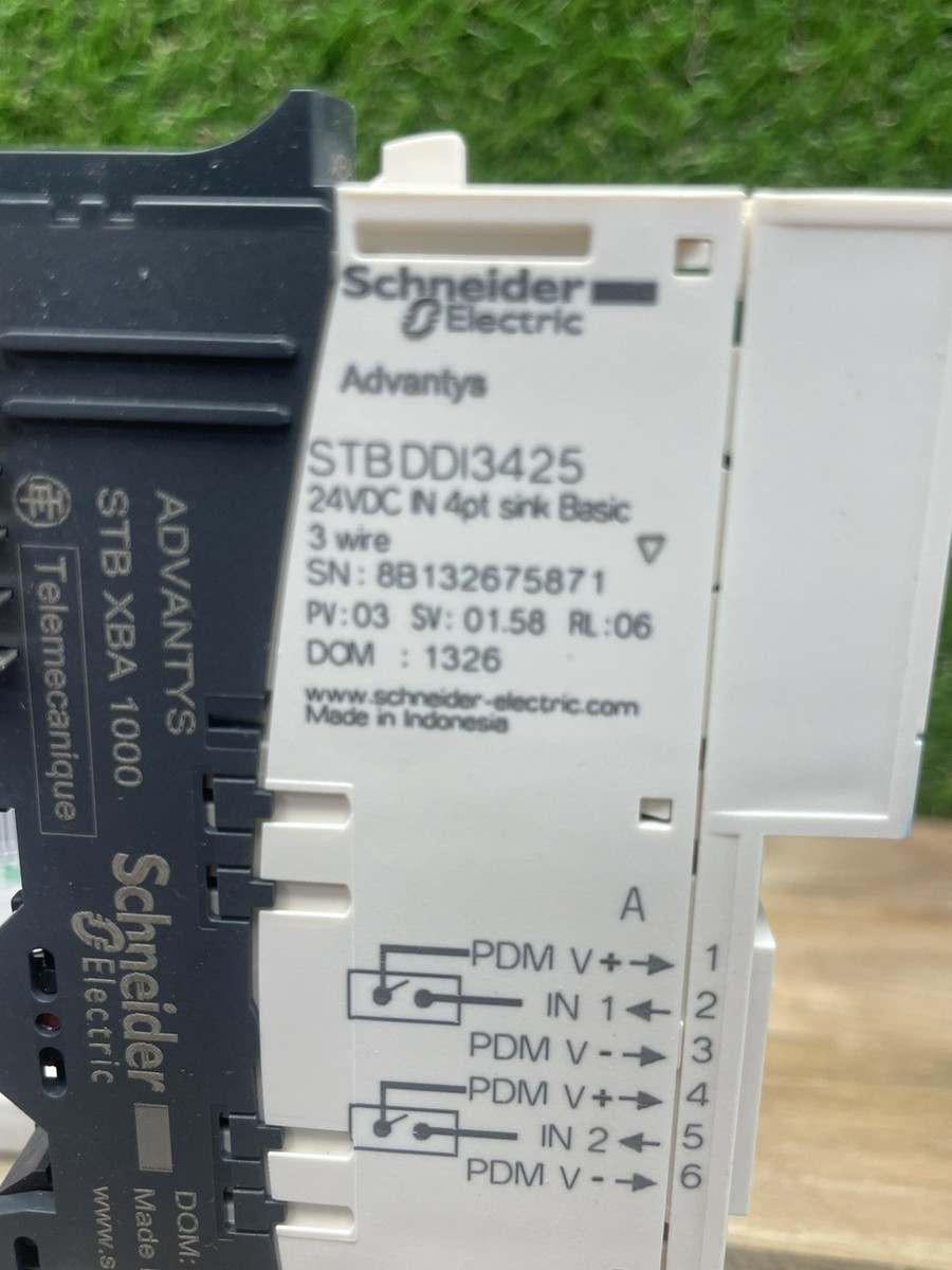 Kit D'entrée Numérique De Base Advantys STB - Telemecanique STBDDI3425K - 24VCC - 4 Entrées - Neuf Avec Garantie 1 An