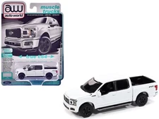2020 FORD F-150 FX4 PICKUP OXFORD WHITE 1/64 MODEL BY AUTO WORLD 64502-AWSP188 A