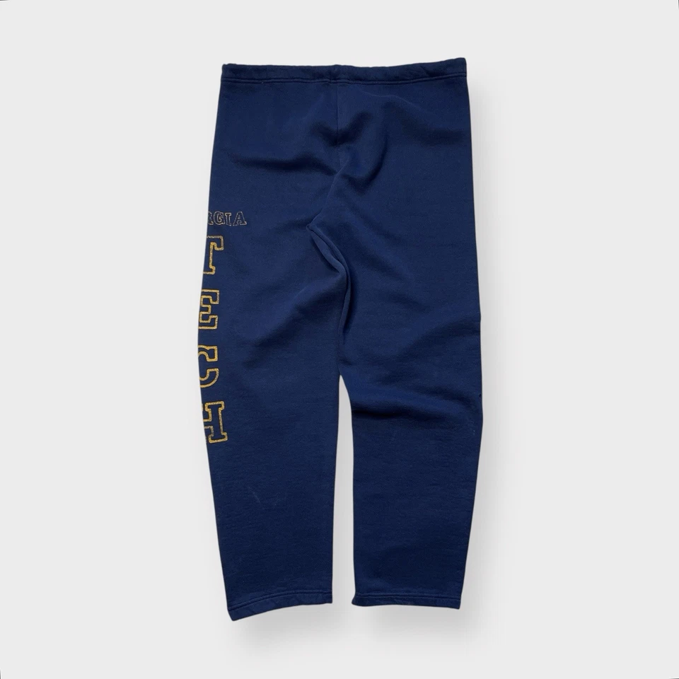 De Colección Años 80 Russell Athletic Georgia Tech Chaquetas Amarillas Pantalones Sudaderas, Universidad EE. UU. L Foto 3 de 4