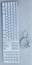 Apple Aluminum USB Keyboard A1243 with Numeric Keypad Mac Wired Full Size