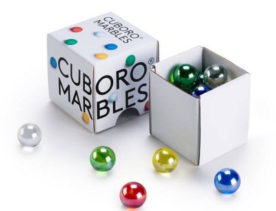 CUBORO MARBLES   Originale CUBORO Kugeln, 15 Stück aus Glas