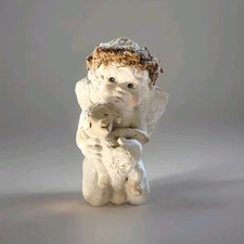 Vintage Dreamsicles by Kristin Cherub with Lamb Figurine Signed