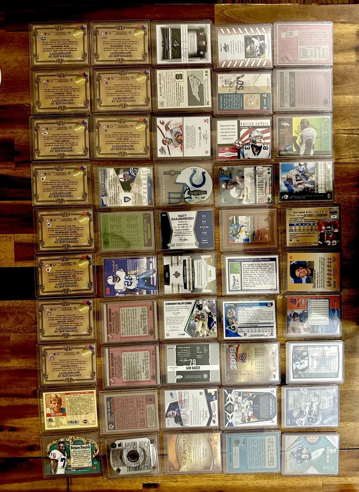 1980-2020 NFL TOOPS ,PANINI AUTOS .INSERTS, SIREAL, ROOKIES, SP, HOF'S LOT OF 50 - Image 2 of 4