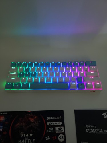 Redragon K530W-RGB Pro Draconic 60% Wireless RGB Mechanical Keyboard White - Picture 9 of 9