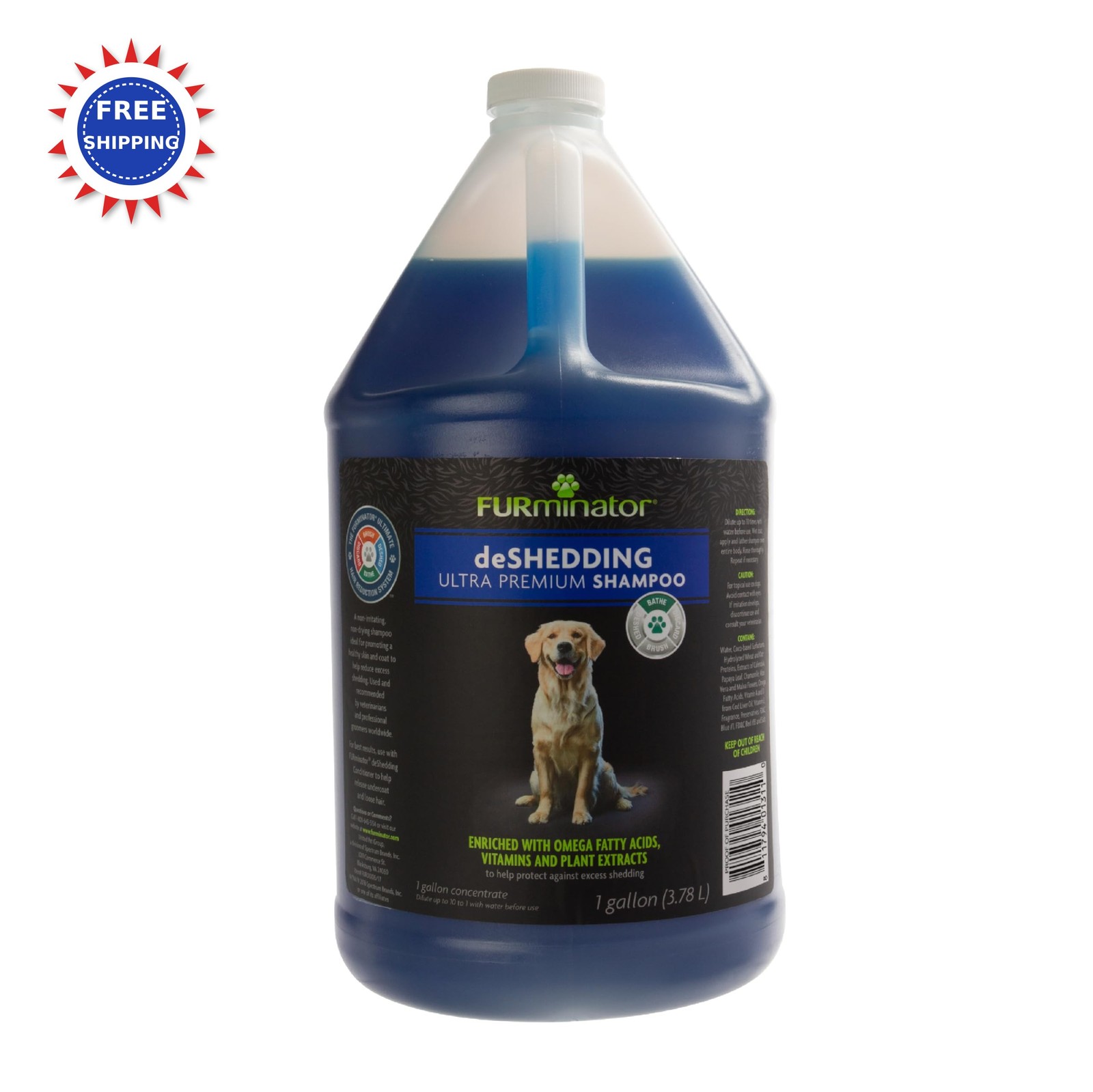 Reduces Shedding Premium Furminator 1 Gallon Ultra Deshedding Excess