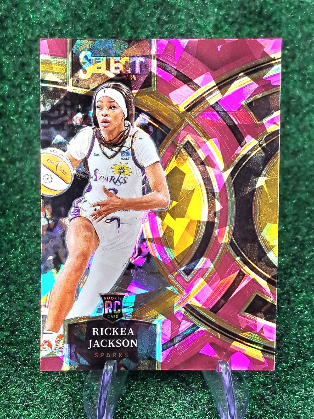 2024 Panini Select WNBA - Premier Level Rickea Jackson #127 Pink Ice Prizm (RC)
