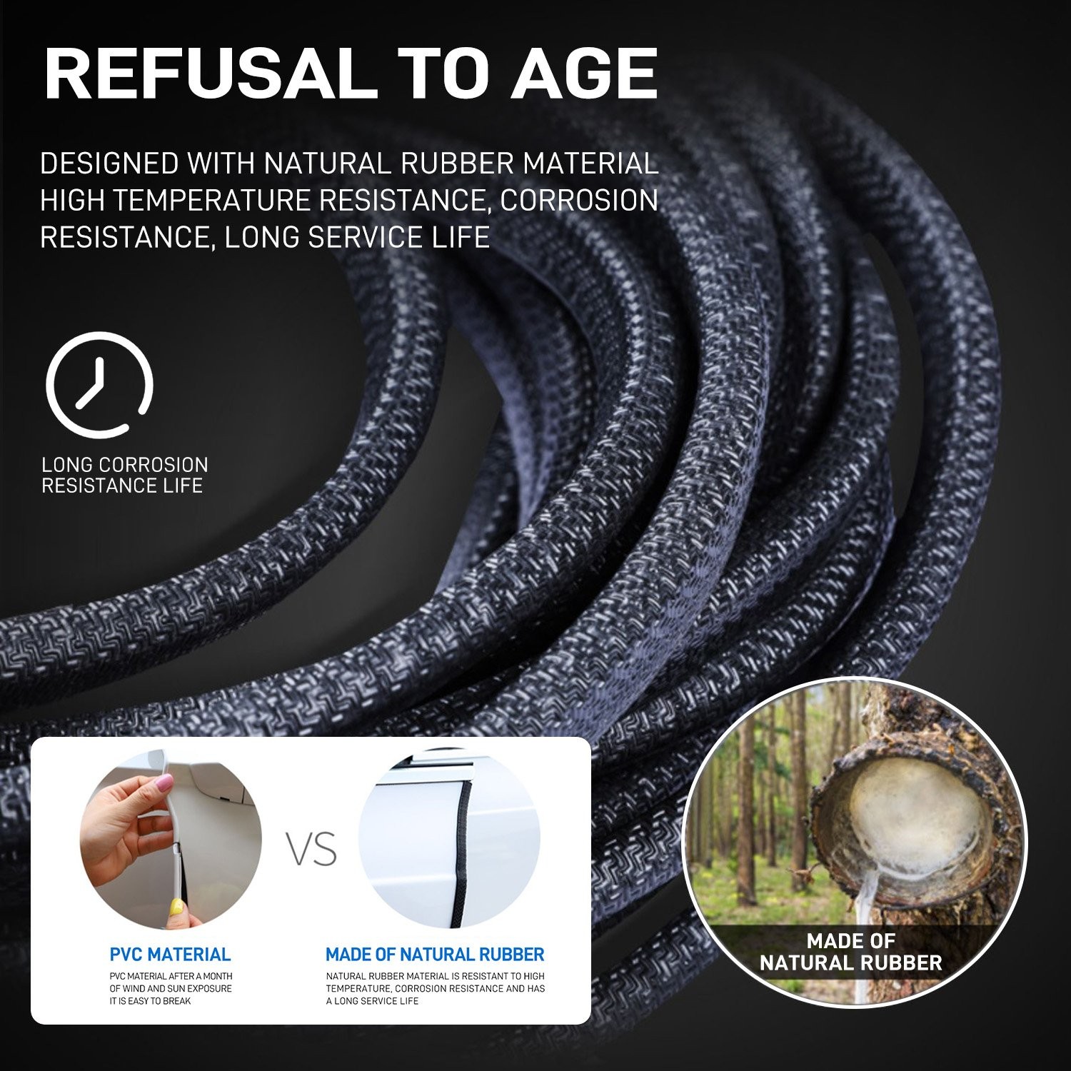 33FT Car Auto Door Guard Molding Weather Strip Edge Protect Rubber Seal Trim Van thumbnail 9