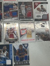 Andy lot of (27) NBA Basketball game worn cards nets griz okc  