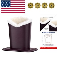 Plush Fluffy Lined Anti-scratch Eyeglasses Holder Protective Glasses Stand Case