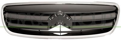 Grille radiateur Citroën C2 2008 ouverte pour refroidissement