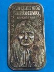 Apache Indian Chief Geronimo 20g .999 RARE/TONED Silver Art Bar The Silver Mint