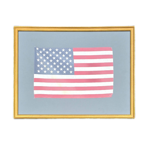 Vintage Framed United States Flag