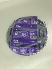 Southwire RG6-Dual Shield Coaxial Cable Coil 18 AWG White 100-ft