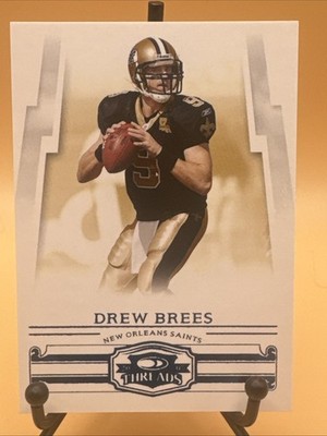 2007 Donruss NFL Threads Retail Blue Drew Brees #29 New Orleans Saints /350