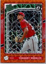 2024 Donruss #192 Yohandy Morales Optic Orange Velocity Prizm