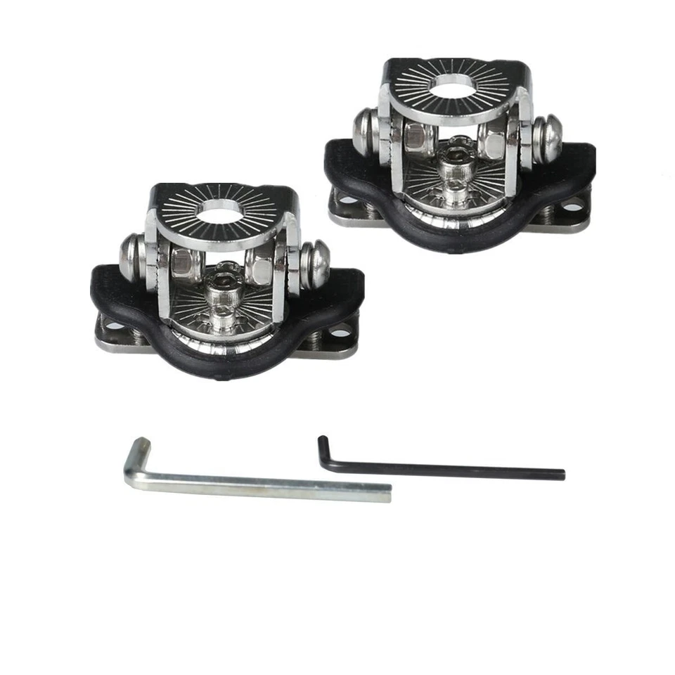 A Pair Stainless Steel Off-Road A Pillar Hood Light Mount Bracket Clamp Holder - Image 4 of 4