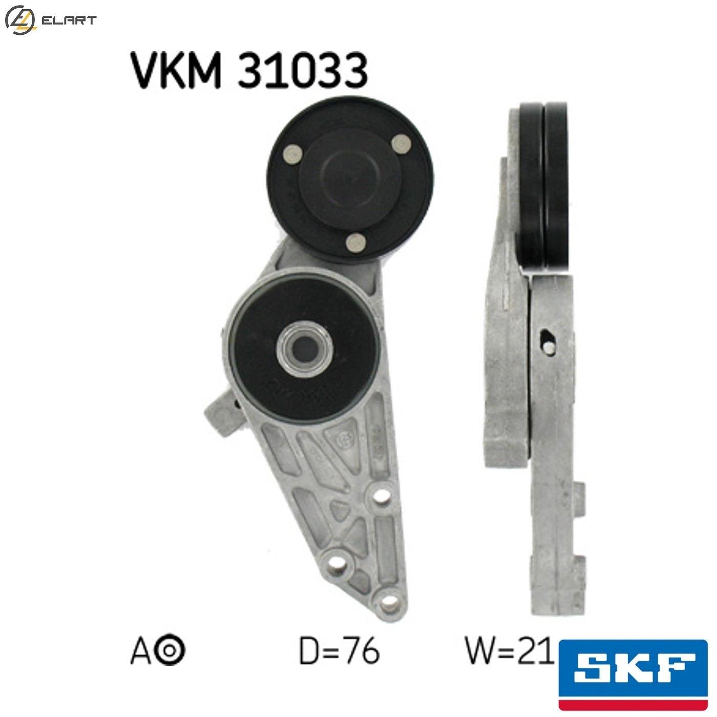 BELT TENSIONER VRIBBED BELT VKM 31033 FOR SKODA VW AUDI CABRIOLET 100 2.0L 4cyl