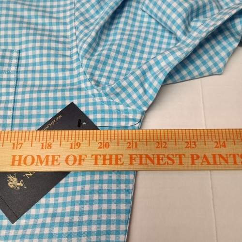 U.S. Polo Assn. Button Down Woven Shirt Men's S Small River Blue White Checkered - Picture 5 of 8