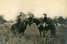 General George Armstrong Custer and Mrs Farnham Lyon photo 