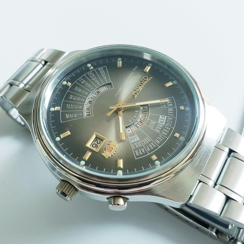 ORIENT watch perpetual calendar automatic wristwatch model 46D70191 vintage - Picture 4 of 10