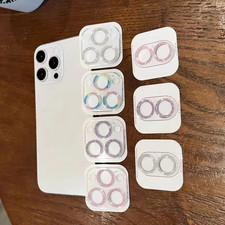 Bling Diamond Metal Slim Camera Lens Protector For iPhone 13 14 16 Pro Max 15 11