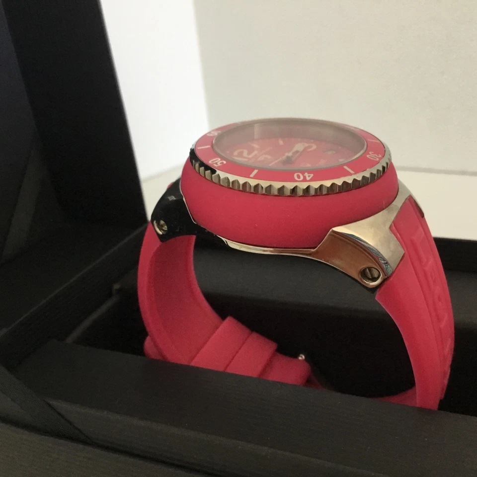 Swiss Legend NEPTUNE Ladies Watch Silicon Band “Sapphitek”Crystal Hot pink color - image 3 of 4