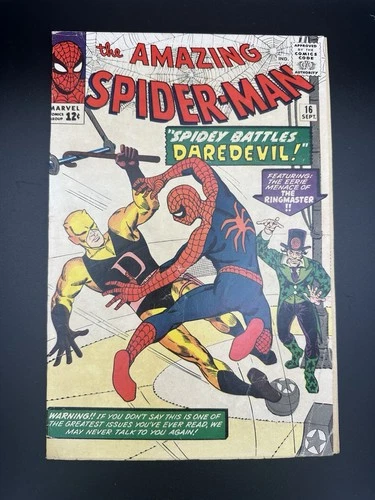 Amazing Spider-Man #16 Raw 4.0 VG Daredevil Crossover Ditko Silver Age Key