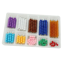 Counting Beads Early Development with Box Checker Board Beads for Boys Girls