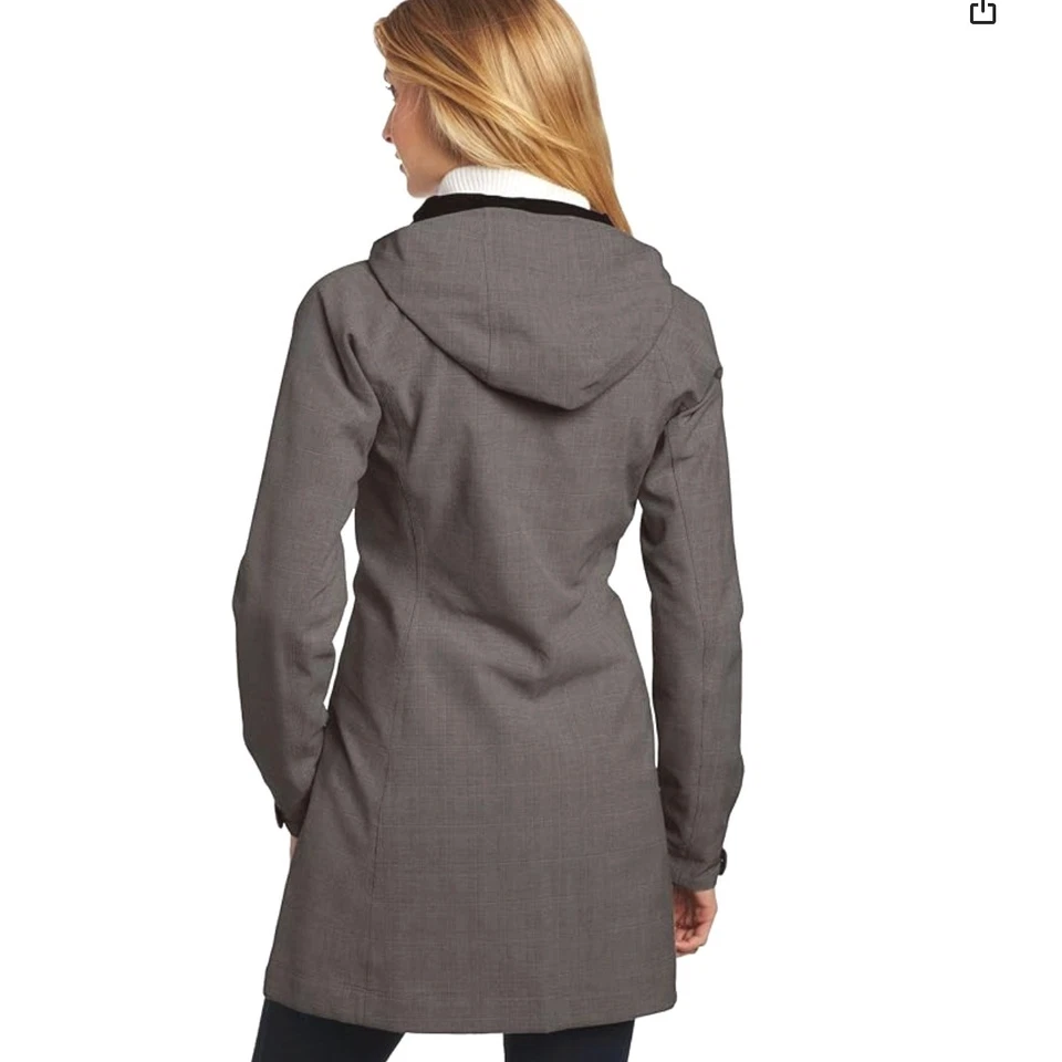 Columbia Jacket Women XS Gray Plaid Parka Coat Omni Heat Dusk2Dawn Waterproof - Image 2 of 4