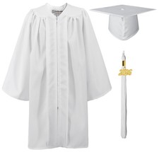 Matte Kindergarten Graduation Gown Cap Set With 2026 Tassel Preschool