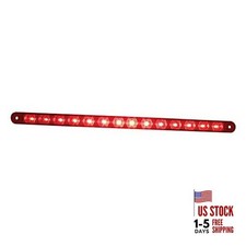 14 LED 12" Stop, Turn  Tail Light Bar Only - LED/Lens, 38947 12 Inches Red