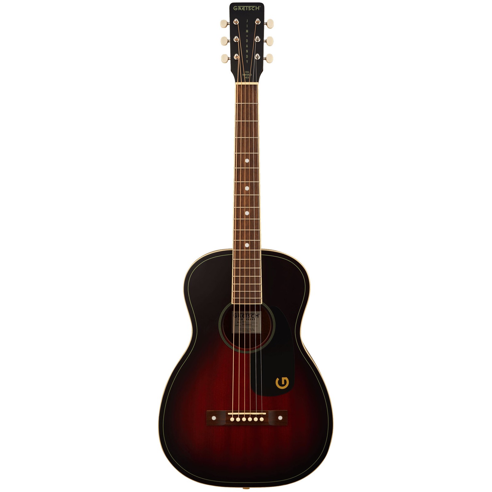 Westerngitarre Gretsch Guitars Jim Dandy Parrlor Deep Cherry Burst Akustik Gitar 41490₽