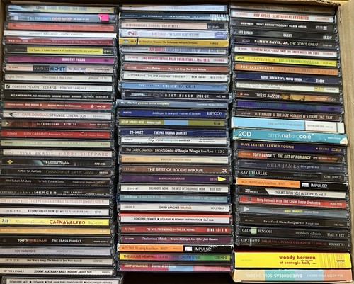 87 JAZZ CD LOT Sinatra Chet Baker Bechet McCoy Tyner Compay Segundo Miles Nice
