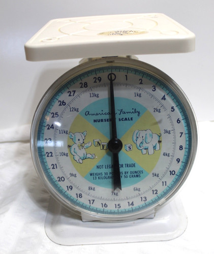 Vintage American Family Baby Nursery Scale  1950's Weighs Upto 30 Pounds