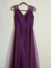 Women's Dark Purple Evening Dress Size Small/Medium Sleeveless Cocktail Party