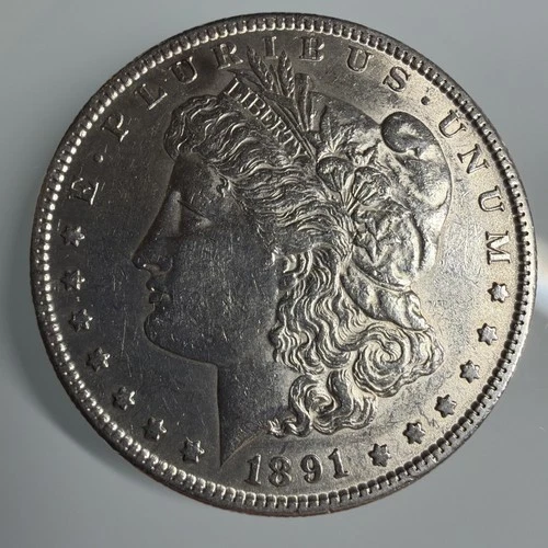 1891 S MORGAN SILVER DOLLAR! NICE AU Coin!