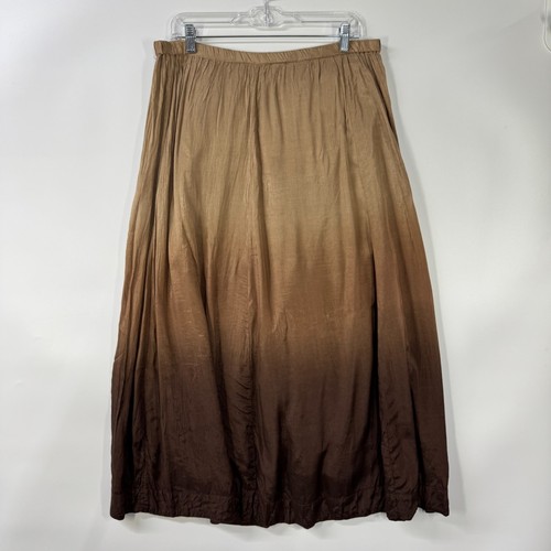 Additions Chico's Women's Maxi Skirt Size 0 Small 4 Brown Earthen Ombre Neutral - Picture 2 of 7