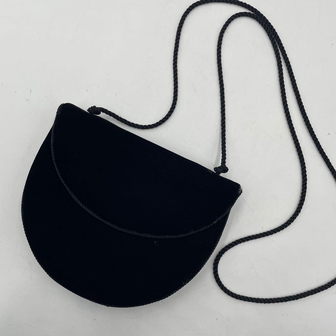 Borsa a tracolla Yves Saint Laurent in velluto nero ottime condizioni