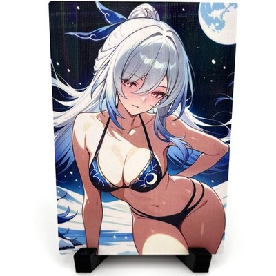 Honkai: Star Rail Jingliu Sexy Anime Waifu Girl Doujin Lewd Goddess Story Card