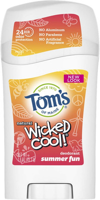 Aluminum-Free Wicked Cool! Natural Deodorant for Kids, Summer Fun, 1.6 Oz.