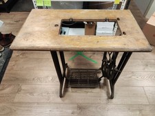 Vintage Singer Sewing Machine Table, cast iron and treadle base