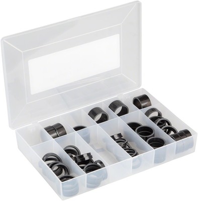 Wheels Manufacturing Carbon Headset Spacer Kit - 1-1/8'', Assorted 62pcs, Gloss