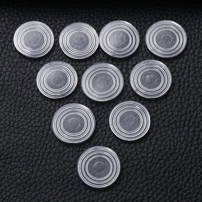 30 Pcs Furniture Bumpers Round Shape Glass Table Pads Transparent Plastic - image 1 of 4