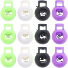 25 Pcs Large Cord Lock Toggle Locks Spring Ends Colorful Drawstring