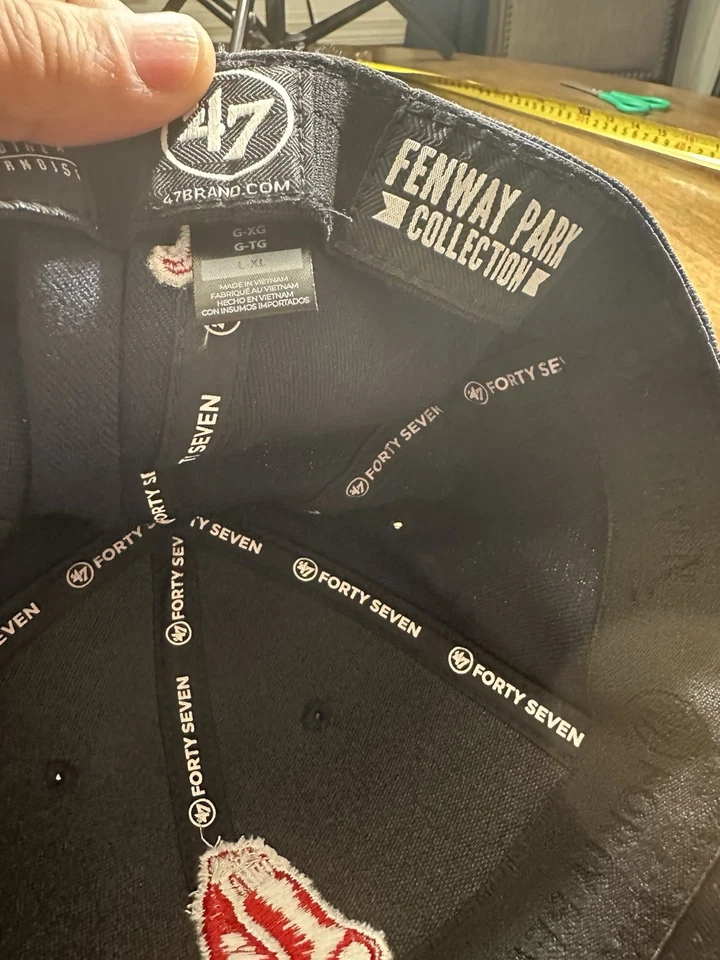 47 Brand Boston Red Sox Hat Black XL Adjustable – Clean Up Cap - Image 4 of 4