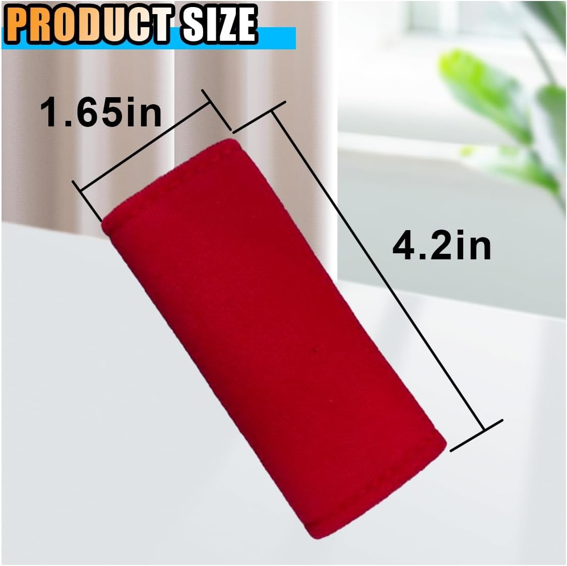 2PCS Car Inside Door Handle Protector, Colorful Soft Fluff Car Pull Handle Cover