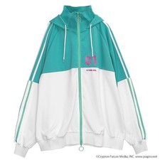 Hatsune Miku Jersey Hoodie EMERALD Hatsune Miku x Listen Flavor NEW from Japan