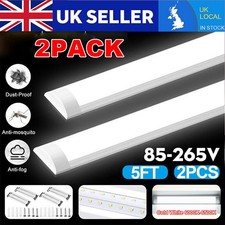 150CM LED Tube Batten Linear Slimline Ceiling Light Bar Fixtures Lighting 6500K