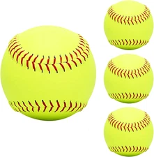 Practice Softballs - 12 Inch Fastpitch Softballs, Official Size and Weight，Soft